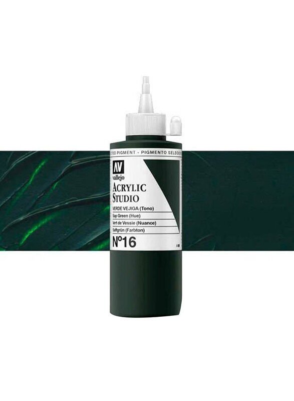 

Vallejo Acrylic Studio Paint, 200ml, 16 Sap Green