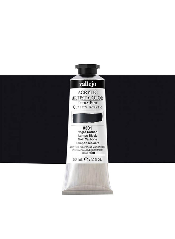 Vallejo Acrylic Artist 301, 60ml, Lamps Black