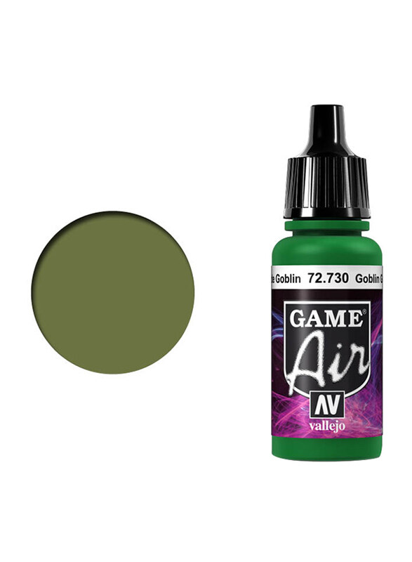 

Vallejo Game Air 730 Color, 17ml, Goblin Green