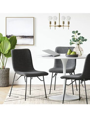 Salon Waiting Chair Set, 2 Piece, Grey