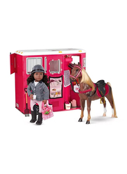 Our Generation Complete Riding Set with Rashida Doll Book Horse Trailer, 56 Pieces, Ages 3+