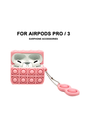 Apple AirPods Pro Protective Case Cover 3D Stress Relieve Fidget Toys, Pink