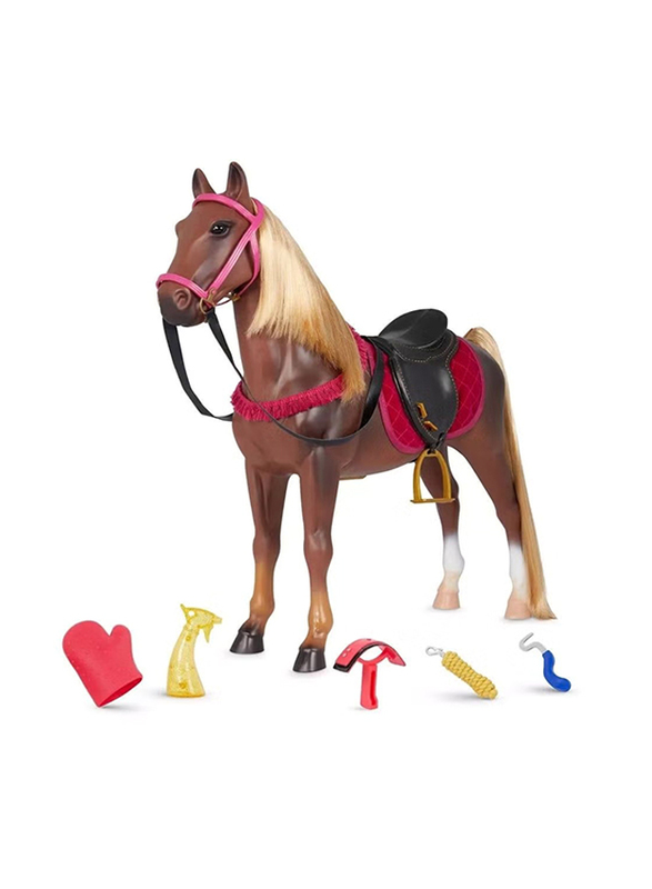Our Generation Complete Riding Set with Rashida Doll Book Horse Trailer, 56 Pieces, Ages 3+