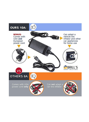 Smart Solutions 10 Amp Power Adapter, Black