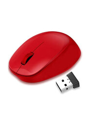 Wireless Optical Mouse with 2.4G Silent, Red