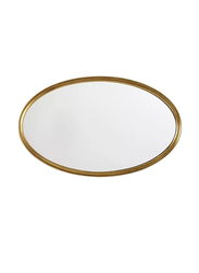 Gold Threshold Designed Cast Oval Decorative Wall Mirror, Gold