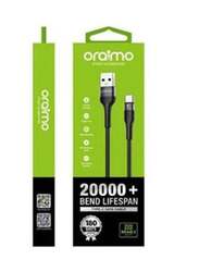 Oraimo Braid 2 Type-C Fast Charging Data Cable, USB Type A To Micro USB for Smartphones/Tablets, Black