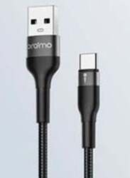 Oraimo Braid 2 Type-C Fast Charging Data Cable, USB Type A To Micro USB for Smartphones/Tablets, Black