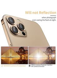 Apple iPhone 13 Pro Max 6.7 inch/iPhone 13 Pro 6.1 inch Camera Lens Protector, Gold