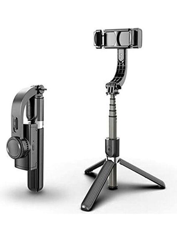 Gimbal Stabilizer Selfie Stick Tripod, Black