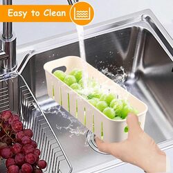 Large Capacity Storage Containers for Fridge with Lid and Handle, 4 Removable Portable Food Box Container with strainers