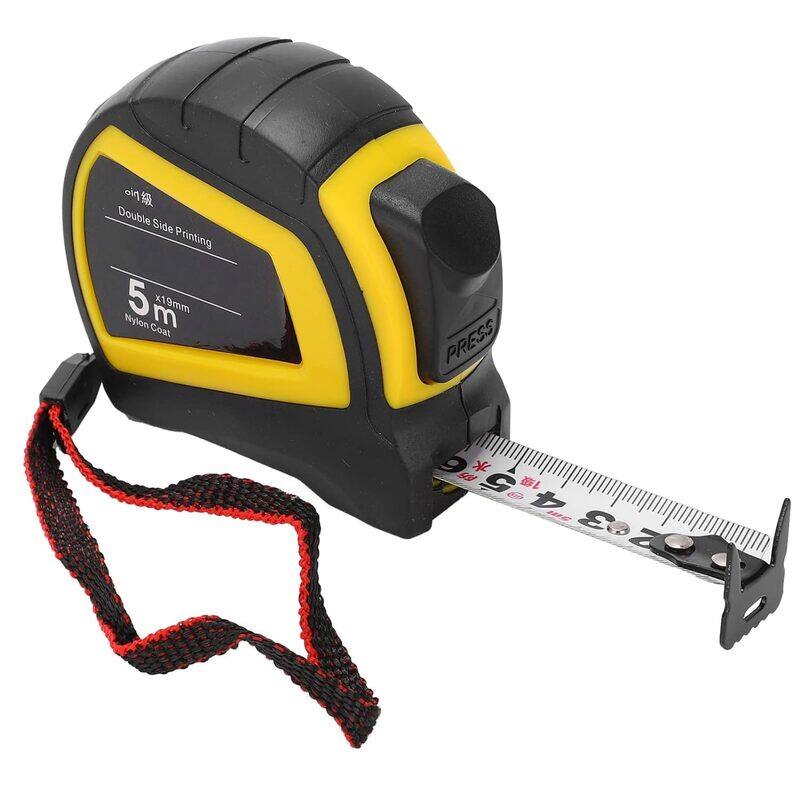 

Generic Tape Measure 16.4ft 5m, Inch and Metric Measuring Tape for Construction-Black/Yellow