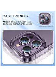 Apple iPhone 14 Pro/Pro Max Crystal Clear Camera Lens Protector, Purple