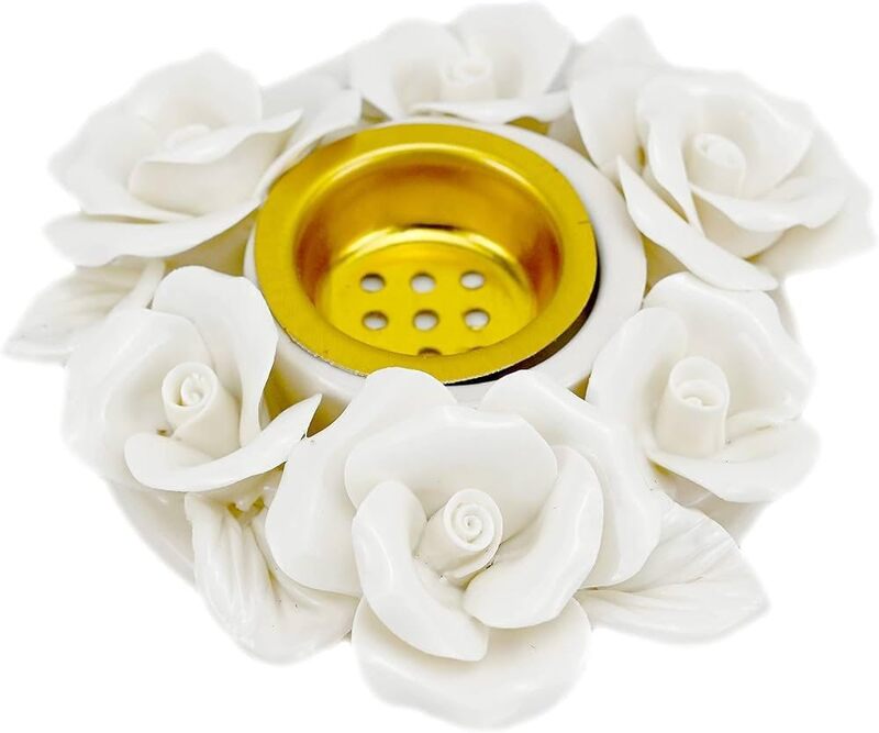 Incense Holder Lustrous Reusable Middle East Style Elegant Ceramic Flower Incense Burne