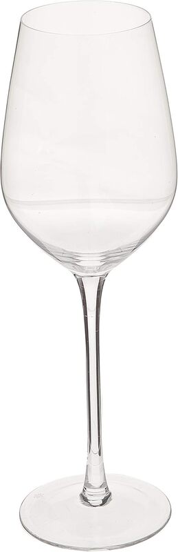 Hand Blown Crystal Wine Glasses - Standard Red/White Wine Glass Made from Crystal Glass, Set of 3 Pcs, 330 ml-Transparent