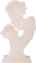 Mother Child Love Symbol Pure White Showpiece Statue, 9 cm x 19 cm x 30 cm, White