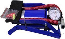 Generic Air Foot Pump 150 PSI, Heavy Compressor for Bike,Car,Cycles,& All Other Vehicles-Blue