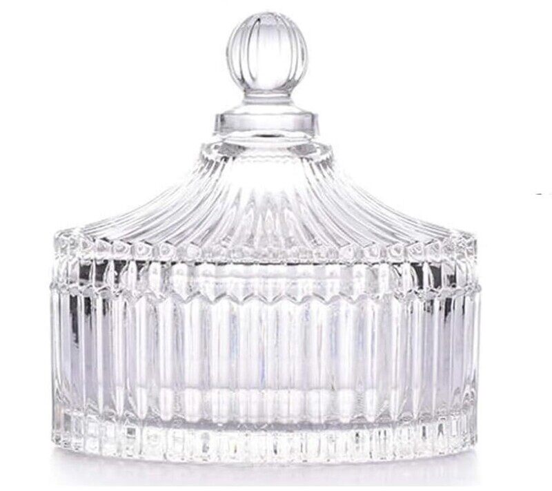 

Generic Crystal Weave Candy Jar 300ml, Transparent
