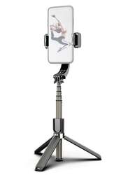 Gimbal Stabilizer Selfie Stick Tripod, Black