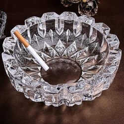 Glass Cigarette Ashtray for Living Room, and Home Bedroom.