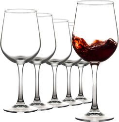 Crystal Wine Glasses Set of 6, Crystal Red Wine Glasses 330ml