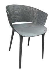 Jilphar Furniture Classical Fiber Plastic Dining Chair, Grey
