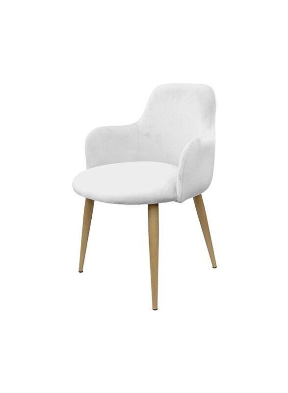 

Jilphar Furniture Custom Made Velvet Chair, White