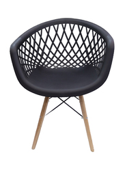 Jilphar Furniture Fancy Polypropylene Chair, Black