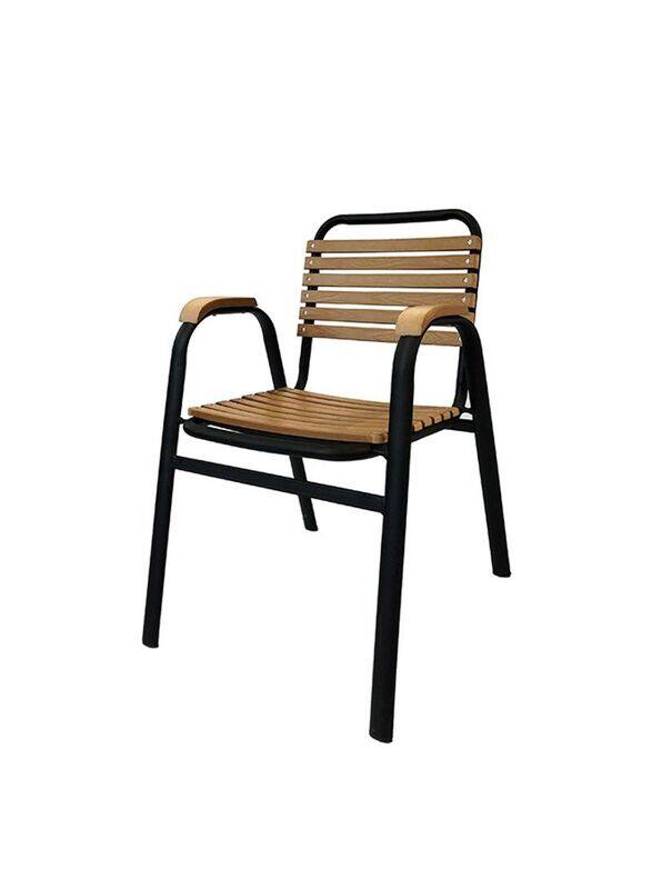 

Jilphar Furniture Steel Chair, Brown