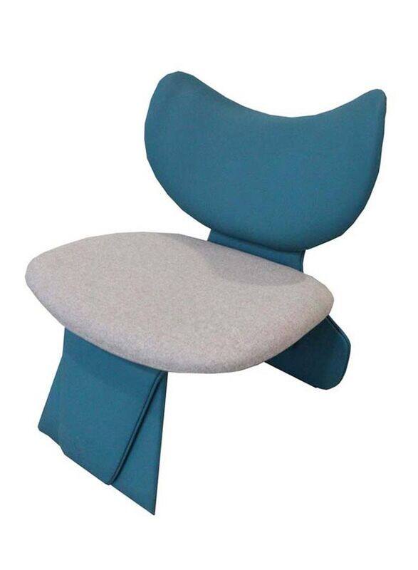 

Jilphar Furniture Customize Stylish Armless Fabric Chair, Blue/Grey