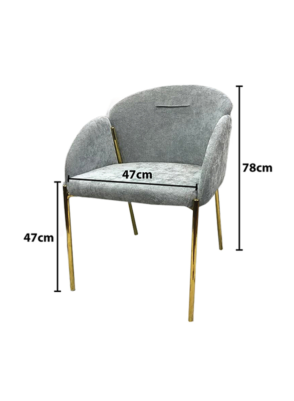 Jilphar Furniture Premium Dining Chair, JP1341, Grey