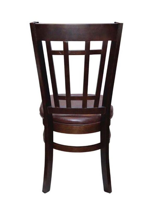 Jilphar Furniture Classical Wooden Dining Chair, Dark Brown