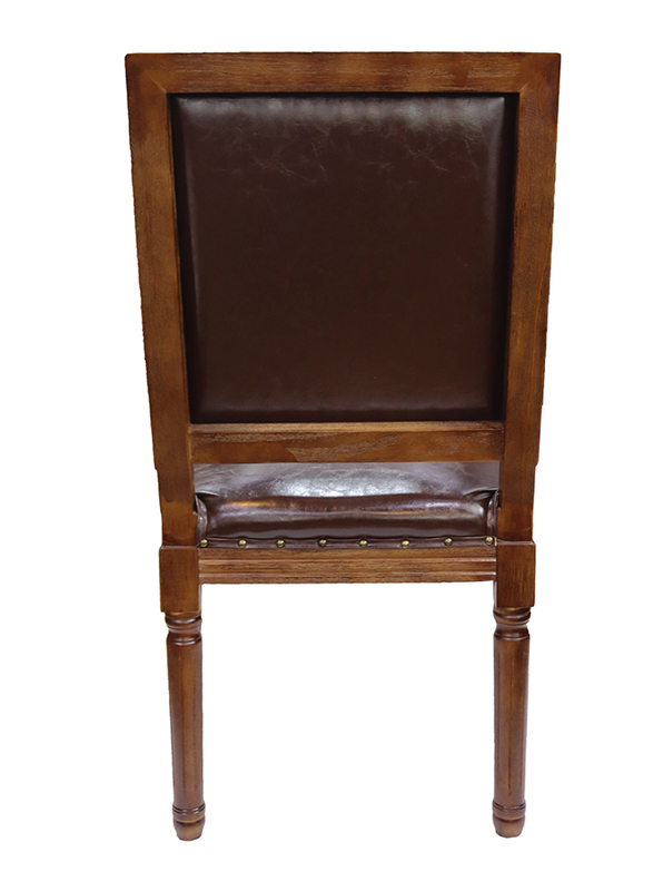 Jilphar Furniture Classical Arm Rest Dining Chair, Brown