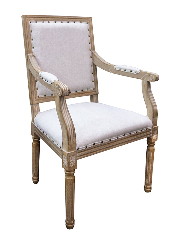Jilphar Furniture Classical Arm Rest Dining Chair, Grey