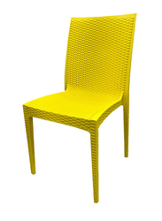 Jilphar Furniture Fiber Plastic Chair, Yellow