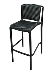 Jilphar Furniture Polypropylene High Bar Chair, Black