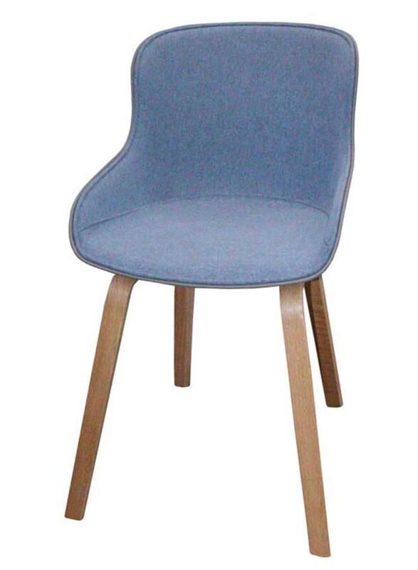 Jilphar Furniture Modern Armless Fabric Chair, Blue