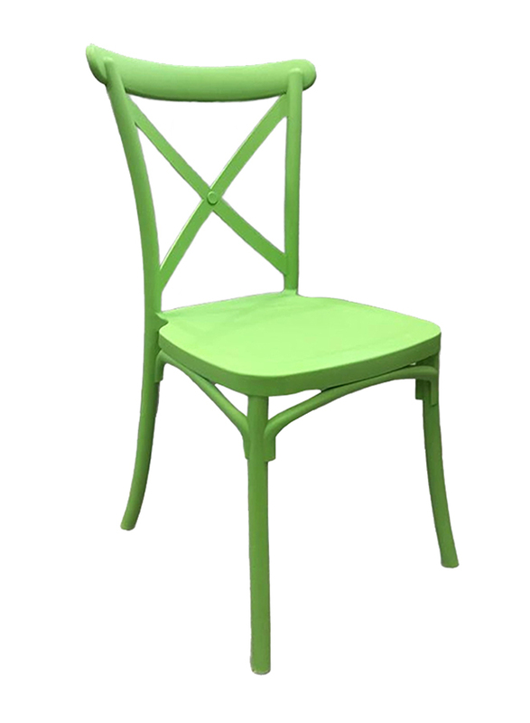Jilphar Furniture Cross Back Dining Chair, Green