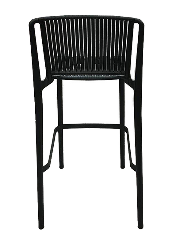 Jilphar Furniture Polypropylene High Bar Chair, Black