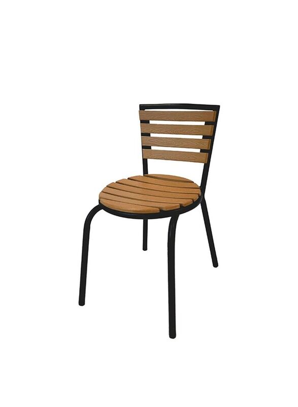 Jilphar Furniture Outdoor & Indoor Chair, Brown/Black