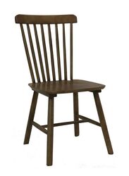 Jilphar Furniture Oiled Walnut Wood Spindle Back Dining Chairs, JP1307, Brown