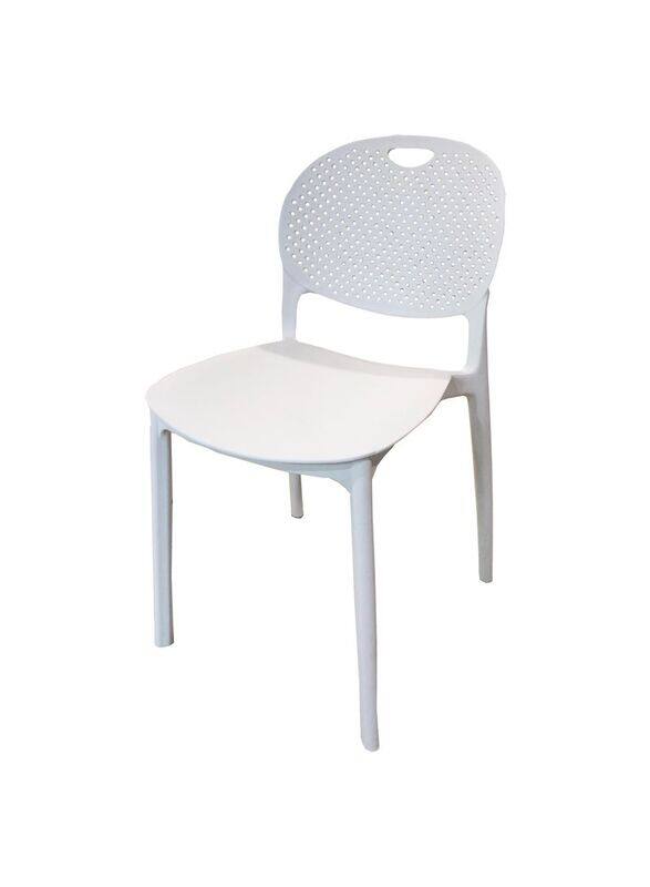 

Jilphar Furniture Stackable Armless Styled Dining & Restaurant Chair, White