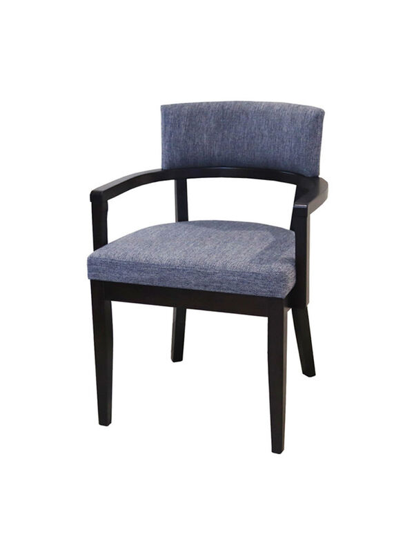 Jilphar Furniture Modern Solid Wood Arm Rest Dining Chair, Black