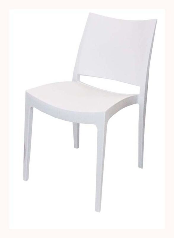 Jilphar Furniture Classical Armless Fiber Plastic Chair, White