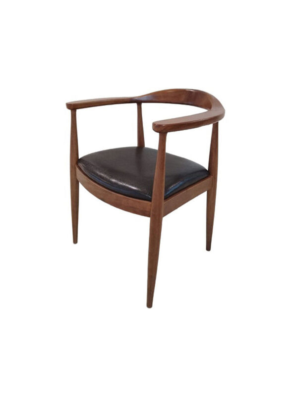 Jilphar Furniture Solid Wooden Frame Classical Arm Chair, Brown