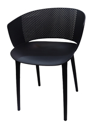 Jilphar Furniture Classical Fiber Plastic Dining Chair, Black