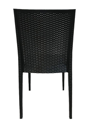 Jilphar Furniture Fiber Plastic Chair, Black