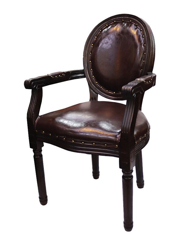

Jilphar Furniture Classical Solid Wood Dining Chair, JP1371, Brown