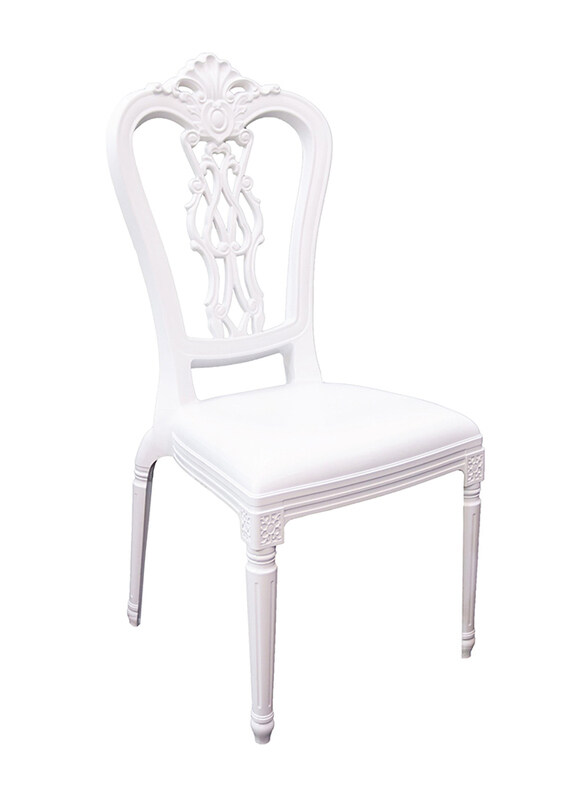 

Jilphar Furniture Polycarbonate Modern Dining Chair, JP1397, White