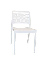 Jilphar Furniture Classical Fiber Plastic Dining Chair, White